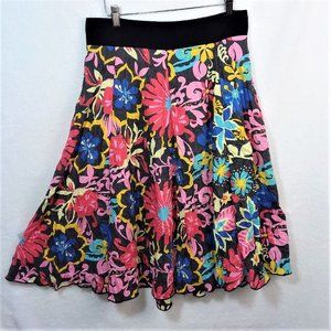 Luna Claire Floral Maxi Skirt that Ties up Sz L